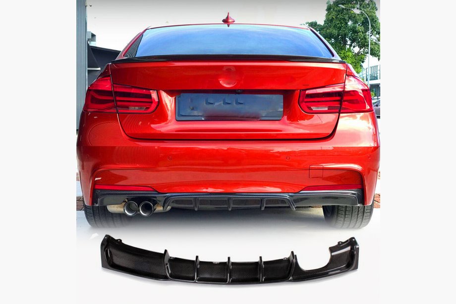 BMW 3-sarja F30/F31 2012–2019 Takapuskurin diffuusori FRP V8 (M-Sport) Image