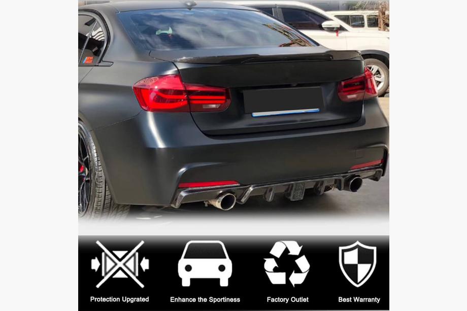BMW 3-sarja F30/F31 2012–2019 Takapuskurin diffuusori V2 (F30 M-Sport, hiilikuitu) Kuva 2