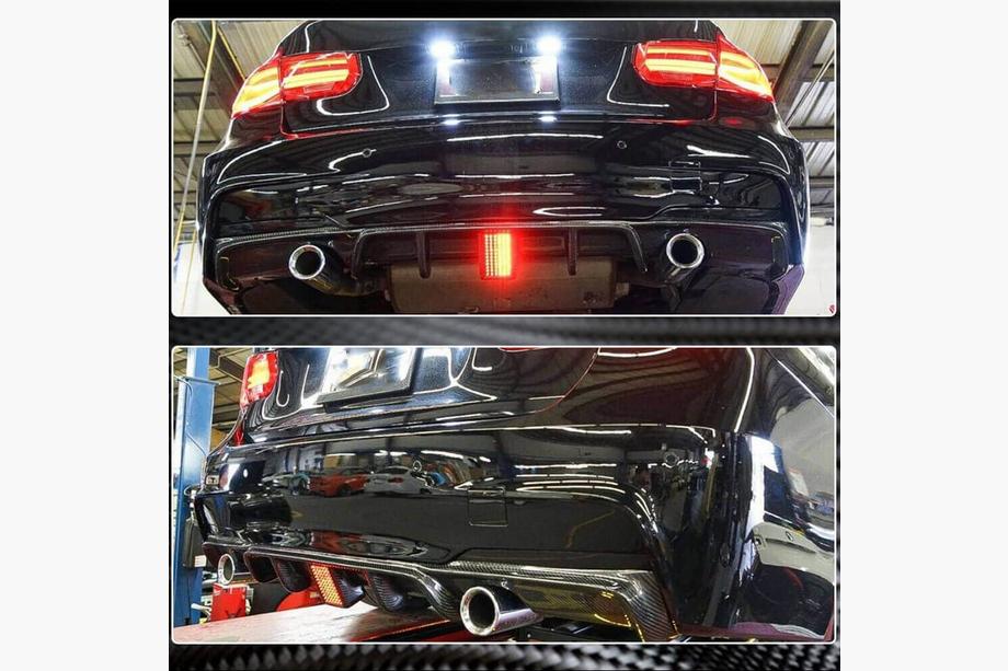 BMW 3-sarja F30/F31 2012–2019 Takapuskurin diffuusori V2 (F30 M-Sport, hiilikuitu) Kuva 3