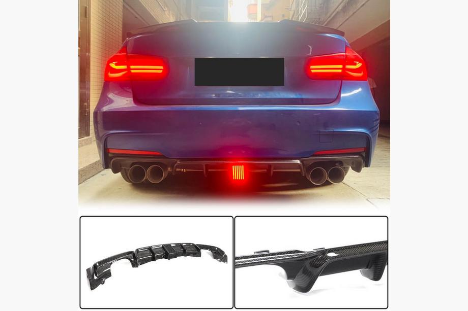 BMW 3-sarja F30/F31 2012–2019 Takapuskurin diffuusori V2 (F30 M-Sport, hiilikuitu) Kuva 16