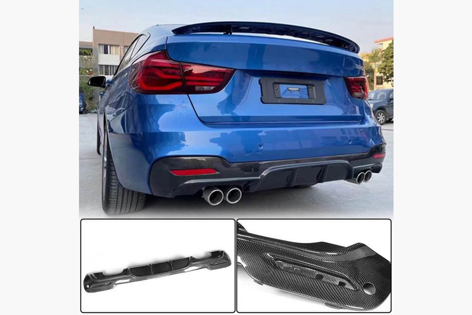 BMW 3-sarja F34 2013–2020 Takapuskurin diffuusori V4 (M-Sport, hiilikuitu) Image