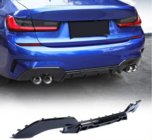 BMW 3-sarja G20/G21 2018– Takapuskurin diffuusori V7 (M-Sport 2018-2022, hiilikuitu) kuva 6