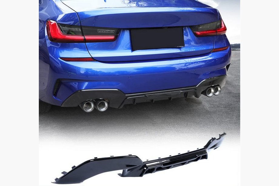 BMW 3-sarja G20/G21 2018– Taka puskurin diffuusori FRP V2 (2022+, M-Sport) Image