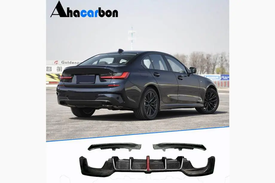 BMW 3-sarja G20/G21 2018– Takapuskurin diffuusori V3 (M-Sport 2018-2022, hiilikuitu) Image