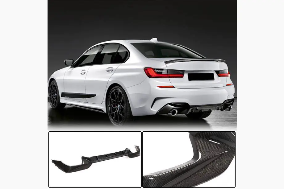 BMW 3-sarja G20/G21 2018– Takapuskurin diffuusori (M340i 2018-2022, hiilikuitu) Image
