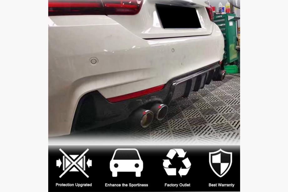 BMW 4-sarja F32/F33/F36 2012–2020 Takapuskurin diffuusori V7 (M-Sport, hiilikuitu) Kuva 2