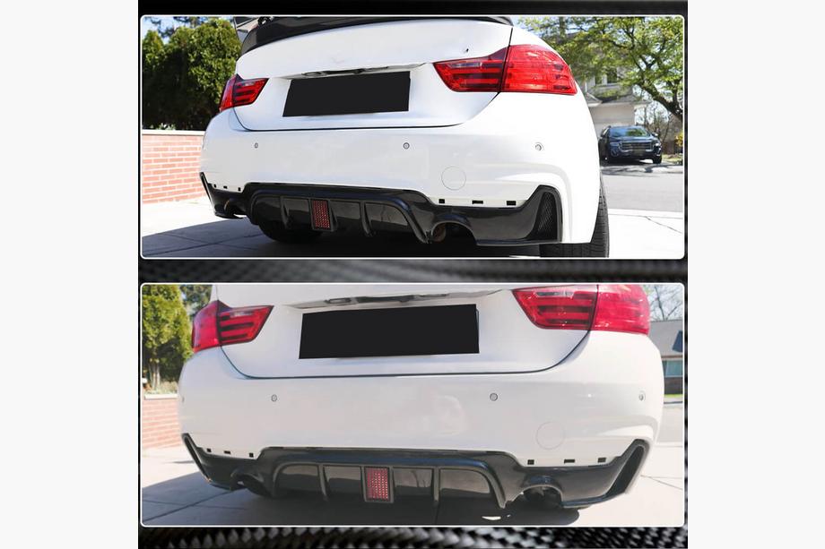 BMW 4-sarja F32/F33/F36 2012–2020 Takapuskurin diffuusori V7 (M-Sport, hiilikuitu) Kuva 7