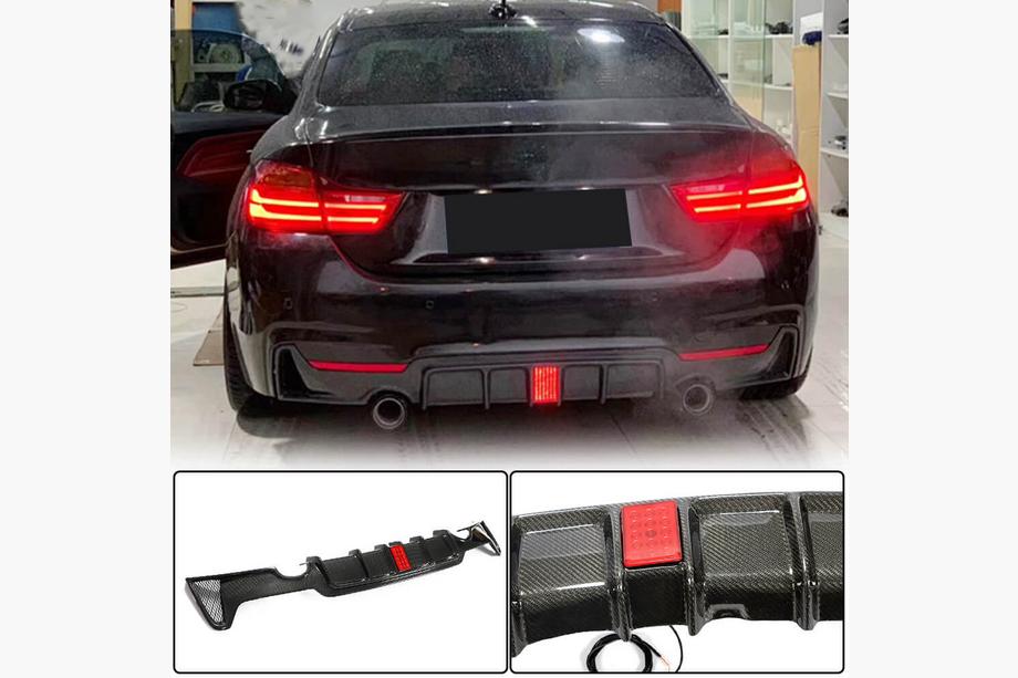 BMW 4-sarja F32/F33/F36 2012–2020 Takapuskurin diffuusori V8 (M-Sport, hiilikuitu) Image