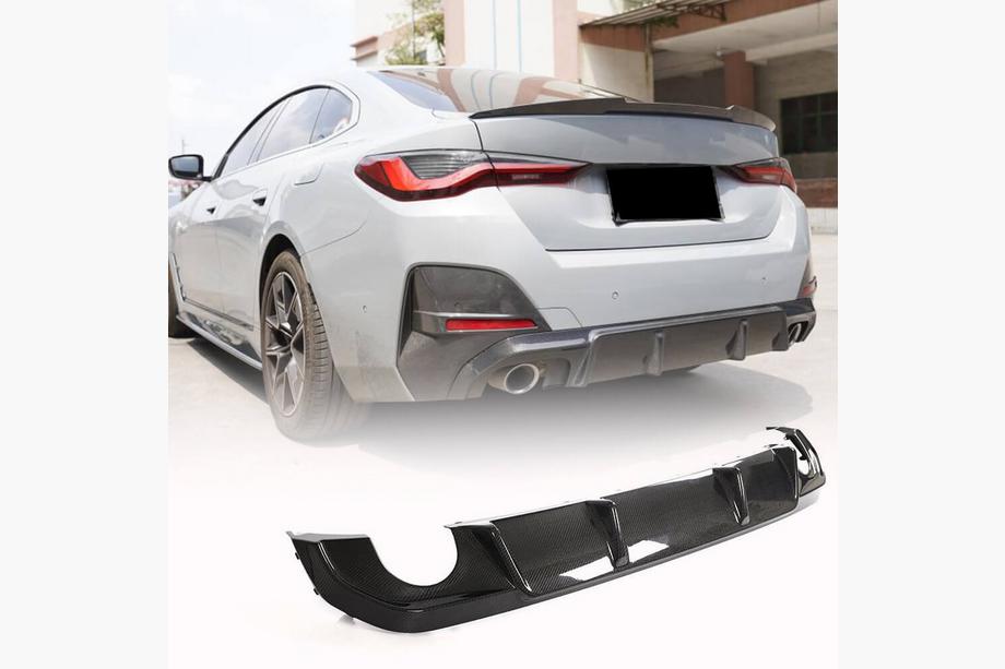 BMW 4-sarja G22/23/26 2020– Takapuskurin diffuusori V1 (G26 M-Sport, hiilikuitu) Image