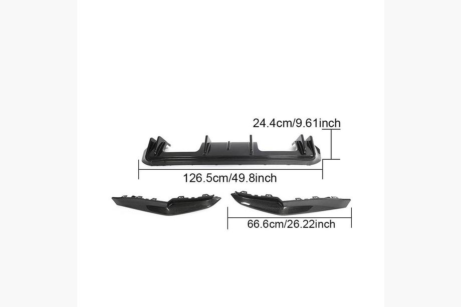 BMW 4-sarja G22/23/26 2020– Takapuskurin diffuusori V5 (G82/G83, hiilikuitu) Kuva 7