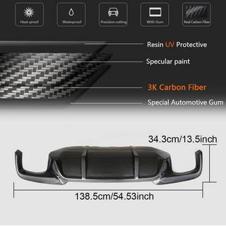 Takapuskurin diffuusori V1 (F10 M-Sport, hiilikuitu) BMW 5-sarja F10/F11 2010–2016 kuva 4