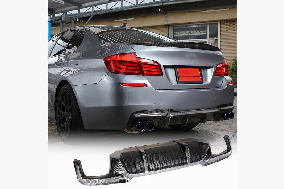 BMW 5-sarja F10/F11 2010–2016 Takapuskurin diffuusori V1 (F10 M-Sport, hiilikuitu) Image