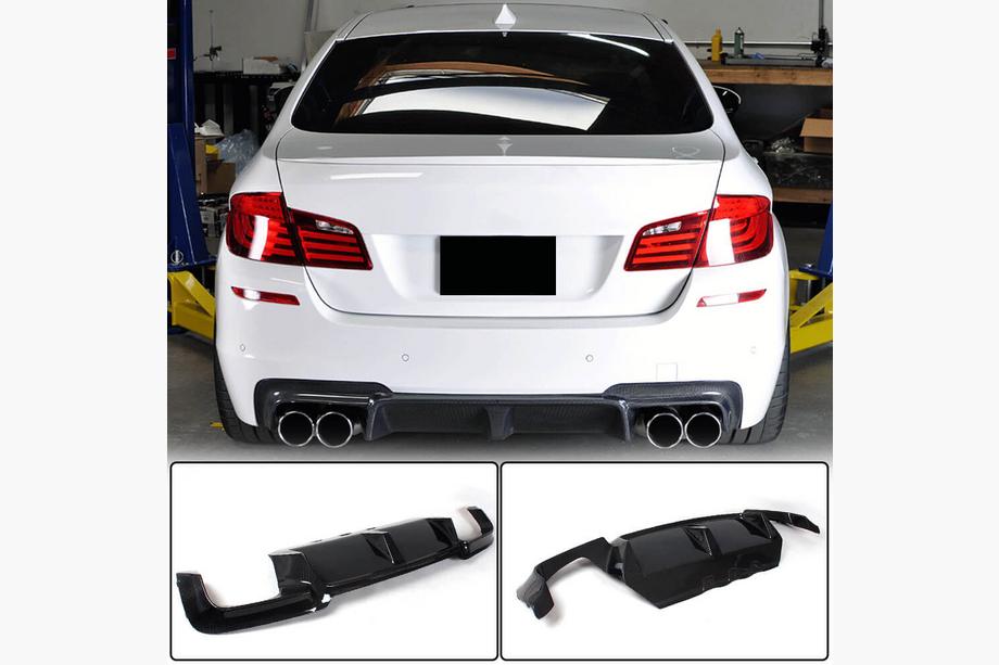 BMW 5-sarja F10/F11 2010–2016 Takapuskurin diffuusori V4 (F10 M5:lle, hiilikuitu) Image