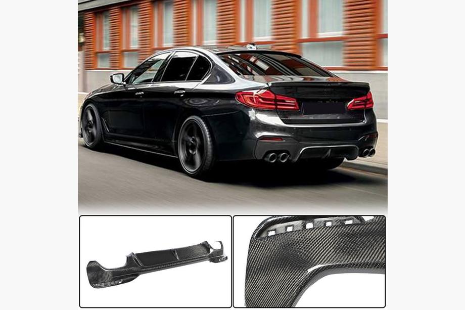 BMW 5-sarja G30/G31 2017–2023 Takapuskurin diffuusori V3 (M-Sport/M5 F90, hiilikuitu) Image