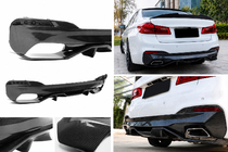 BMW 5-sarja G30/G31 2017–2023 Takapuskurin diffuusori V4 (M-Sport/M5 F90, hiilikuitu) kuva 1