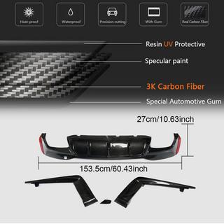 Takapuskurin diffuusori V5 (M-Sport/M5 F90, hiilikuitu) BMW 5-sarja G30/G31 2017–2023 kuva 3