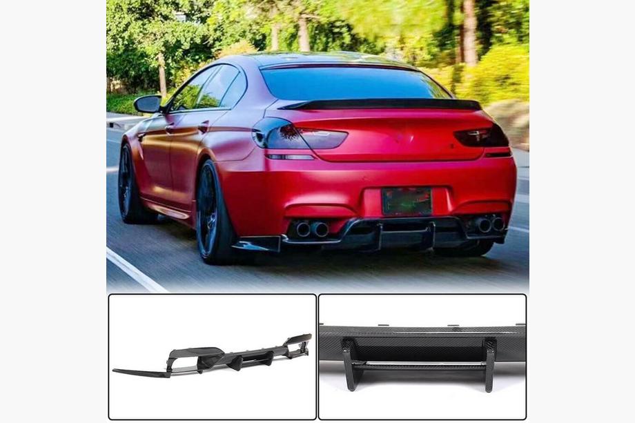 BMW 6-sarja F12/F13/F06 2011–2018 Takapuskurin diffuusori FRP V7 (M6:lle) Image