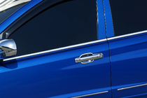 SsangYong Action 2005–2018 Sivulasien kromilistat (4 kpl, ruostumaton teräs) kuva 1