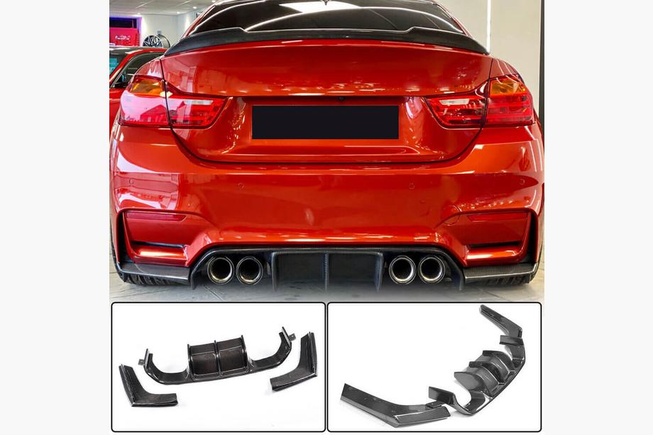 BMW 3-sarja F30/F31 2012–2019 Takapuskurin diffuusori V4 (F80, hiilikuitu) Kuva 3