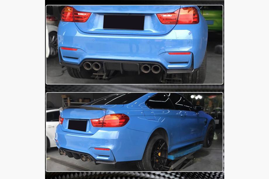 BMW 3-sarja F30/F31 2012–2019 Takapuskurin diffuusori V6 (F80, hiilikuitu) Kuva 4