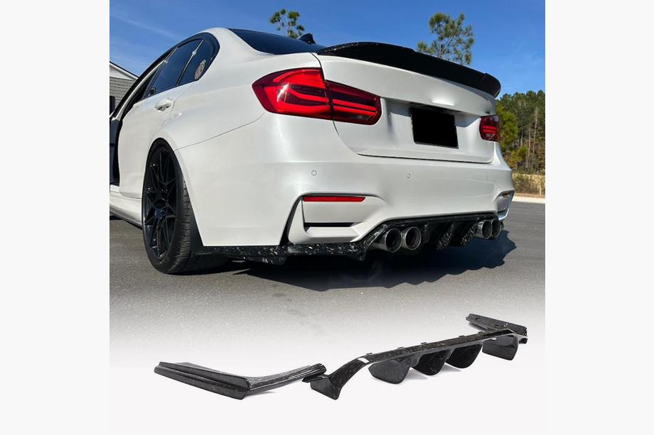 BMW 3-sarja F30/F31 2012–2019 Takapuskurin diffuusori V6 (F80, hiilikuitu) Kuva 9