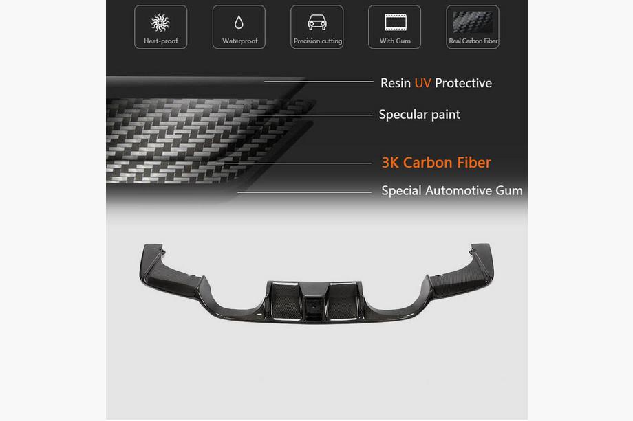 BMW 3-sarja F30/F31 2012–2019 Takapuskurin diffuusori V13 (F80, hiilikuitu) Kuva 5