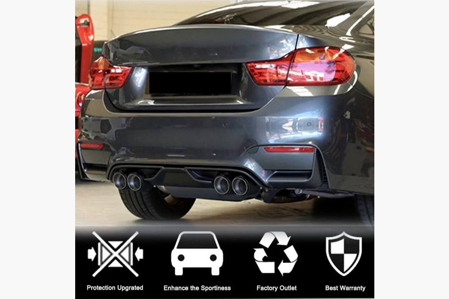 BMW 4-sarja F32/F33/F36 2012–2020 Takapuskurin diffuusori V7 (F82/F83, hiilikuitu) Kuva 2
