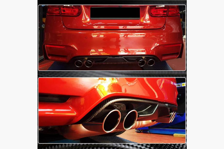 BMW 4-sarja F32/F33/F36 2012–2020 Takapuskurin diffuusori V7 (F82/F83, hiilikuitu) Kuva 4