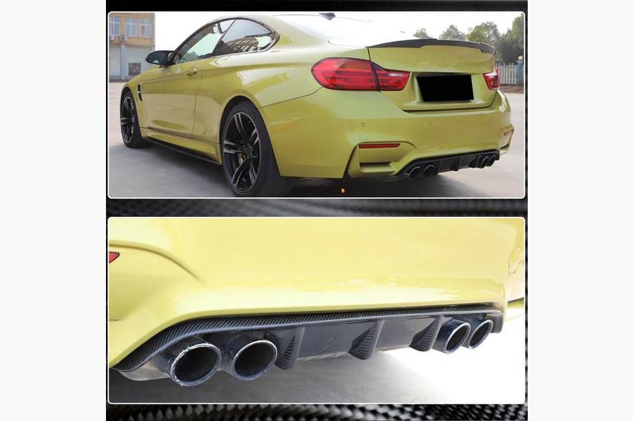 BMW 4-sarja F32/F33/F36 2012–2020 Takapuskurin diffuusori V10 (F82/F83, hiilikuitu) Image