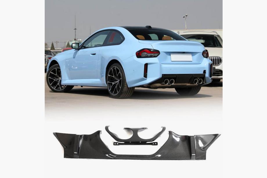 BMW 2-sarja G42 2021– Takapuskurin diffuusori hiilikuitu V2 (G87) Kuva 1