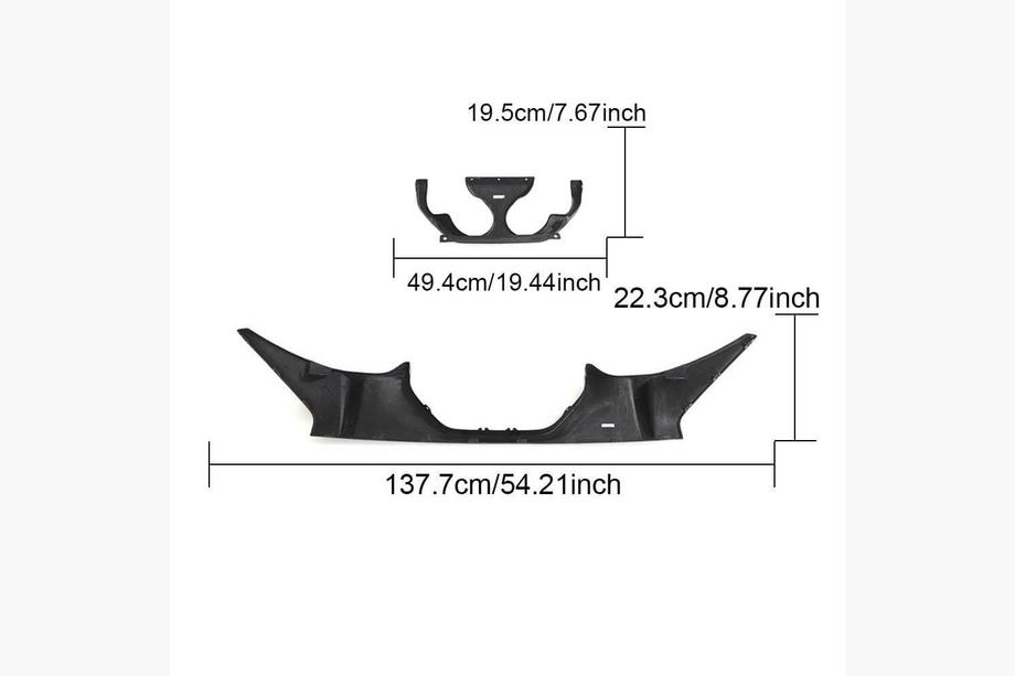 BMW 2-sarja G42 2021– Takapuskurin diffuusori hiilikuitu V2 (G87) Kuva 4