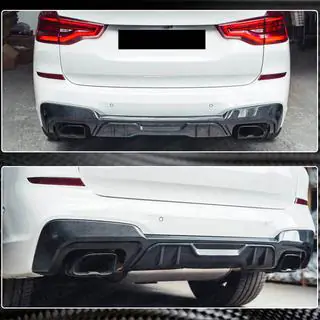 Takapuskurin diffuusori (alkuperäiseen M-Sport 2018-2021, hiilikuitu) kuva 4