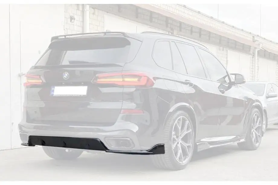 BMW X5 G05 2019–2026 Takapuskurin diffuusori V2 (2018-2022, kiiltävä musta) Image