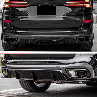 Takapuskurin diffuusori V4 (2018-2022, kiiltävä musta) BMW X5 G05 2019–2026 kuva 2