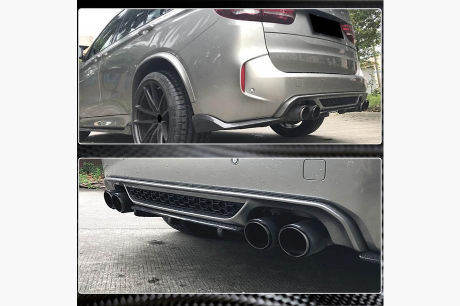 BMW X6 F16 2014–2019 Takapuskurin diffuusori V1 (F86, hiilikuitu) Kuva 3