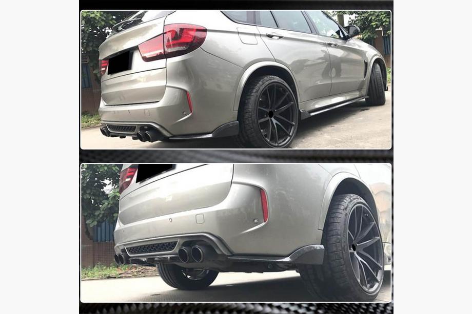 BMW X6 F16 2014–2019 Takapuskurin diffuusori V1 (F86, hiilikuitu) Kuva 4