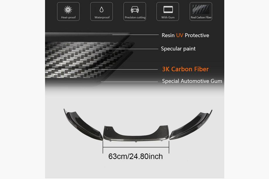 BMW X6 F16 2014–2019 Takapuskurin diffuusori V1 (F86, hiilikuitu) Kuva 5