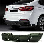 BMW X6 F16 2014–2019 Takapuskurin diffuusori V2 (M-Sport, hiilikuitu) kuva 5