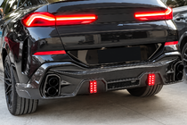 BMW X6 G06 2019–2027 Takapuskurin diffuusori (M-Sport, 2018-2022, hiilikuitu) kuva 3