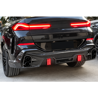 Takapuskurin diffuusori (M-Sport, 2018-2022, hiilikuitu) BMW X6 G06 2019–2027 kuva 3