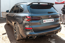 BMW X5 G05 2019–2026 Takalasin spoileri V3 (Aitoa hiilikuitua) kuva 11