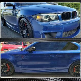 Hiilikuituiset helmalistat (E82, hiilikuitu) BMW 1-sarja E81/E82/E87/E88 2004–2011 kuva 3