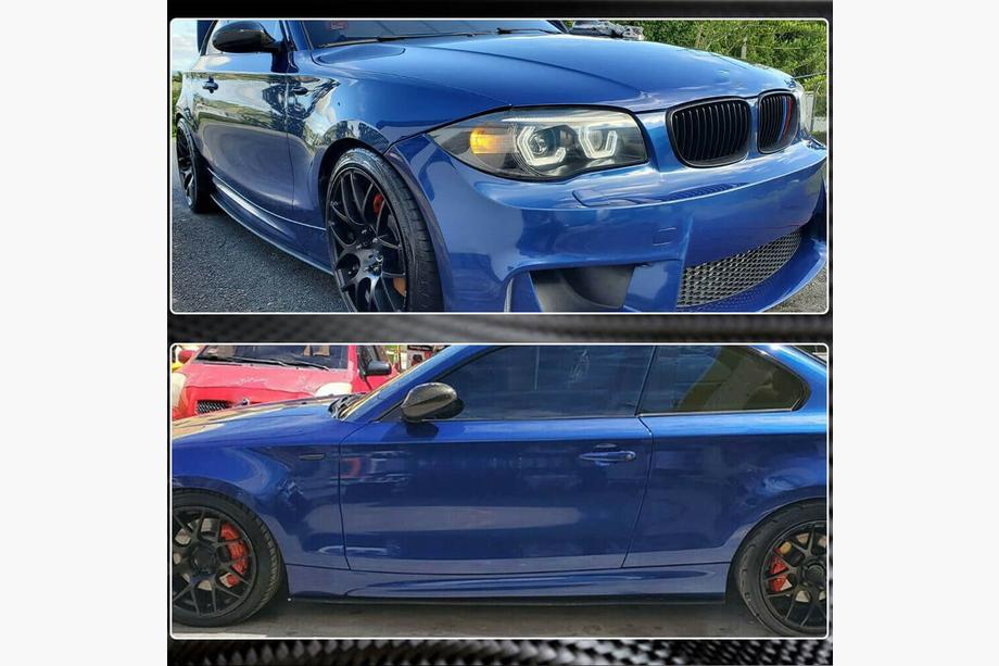 BMW 1-sarja E81/E82/E87/E88 2004–2011 Hiilikuituiset helmalistat (E82, hiilikuitu) Kuva 3