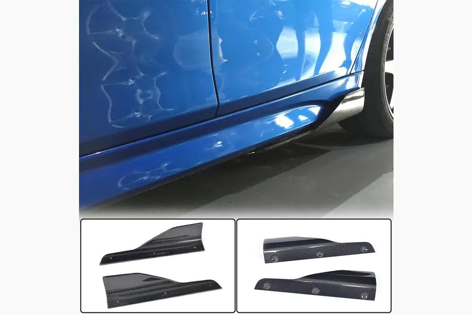BMW 3-sarja F30/F31 2012–2019 Helman jatkeet V2 (M-Sport helmoihin, hiilikuitu) Image