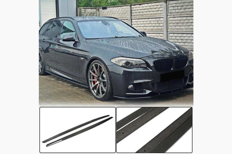 BMW 5-sarja F10/F11 2010–2016 Helmalevikkeet (M-Sport/M5-helmoihin, hiilikuitu) Kuva 1