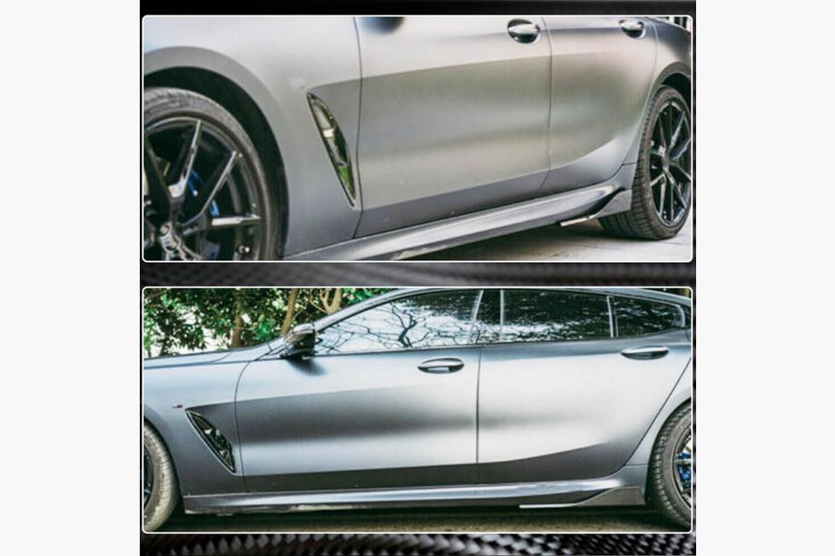 BMW 8-sarja G14/G15/G16 2018– Helmalevikkeet V2 (G16 M-Sport/F93 M8, hiilikuitu) Kuva 4