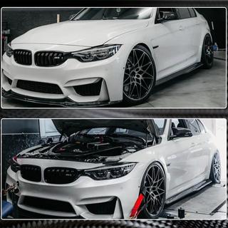 Kylkihelman jatkeet V2 (M3-helmoihin, hiilikuitu) BMW 3-sarja F30/F31 2012–2019 kuva 4