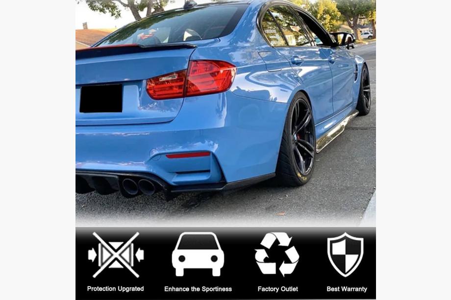 BMW 3-sarja F30/F31 2012–2019 Kylkihelman jatkeet V2 (M3-helmoihin, hiilikuitu) Kuva 2