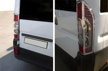 Fiat Ducato 2006–2025 Kaarevat takavalon kromikehykset (2006-2014, 2 kpl, muovi) kuva 1
