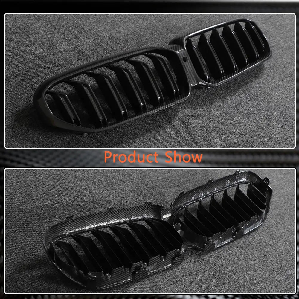 BMW 5-sarja G30/G31 2017–2023 Munuaismaskit M-Look V1 (2021-2023, kuiva hiilikuitu) kuva 6